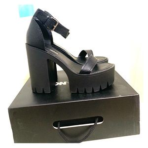 Rebellion Black Heeled Sandal